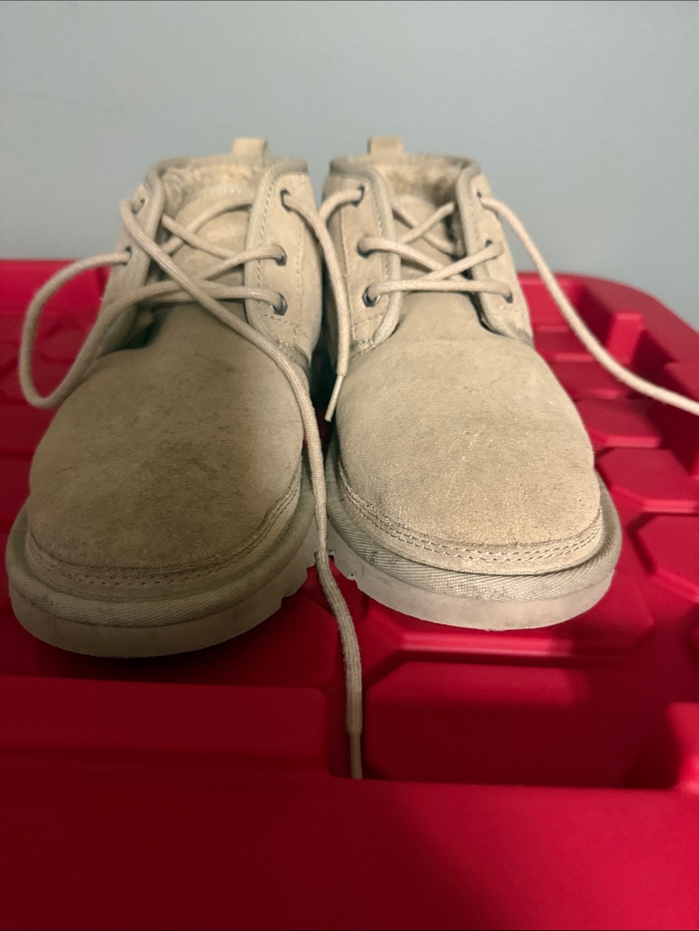 UGG Beige Suede Ankle Boot